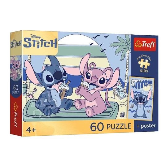 PUZZLE 60 ZABAWA ZE STITCHEM 17430 -zdjęcie numer 1
