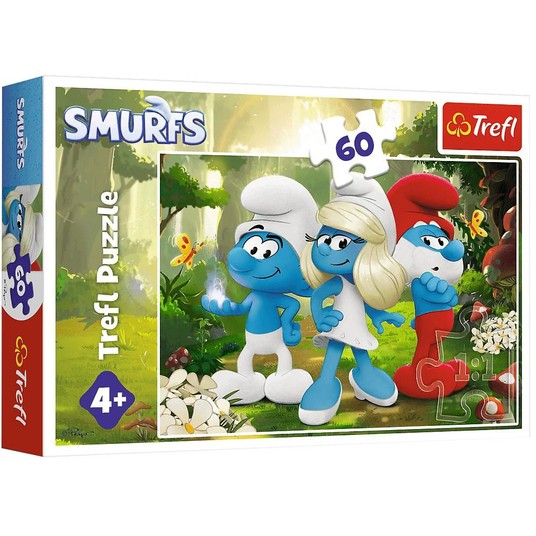 PUZZLE 60 ZACZAROWANY LAS SMERFY 17401 -zdjęcie numer 1