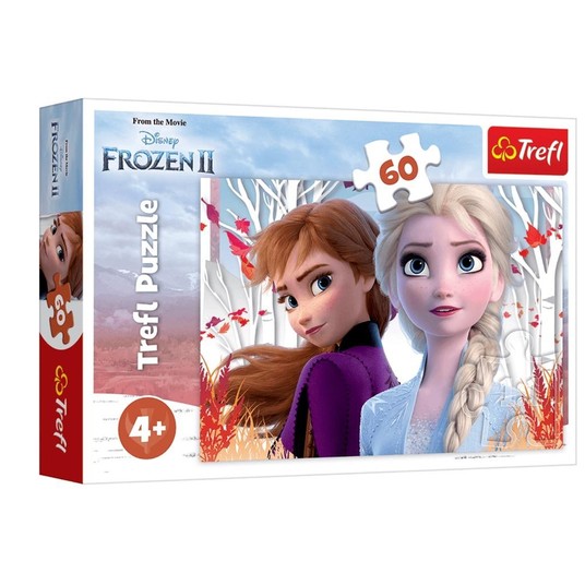 PUZZLE 60 ZACZAROWANY ŚWIAT ANNY I ELSY 17333 -zdjęcie numer 1