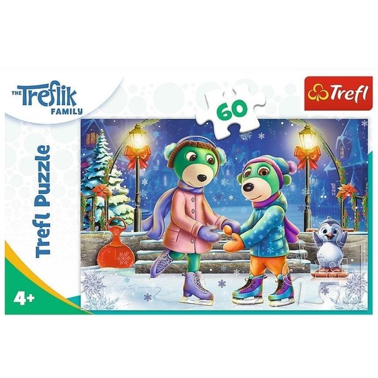 PUZZLE 60 ZIMA U TREFLIKÓW 17383 -zdjęcie numer 1