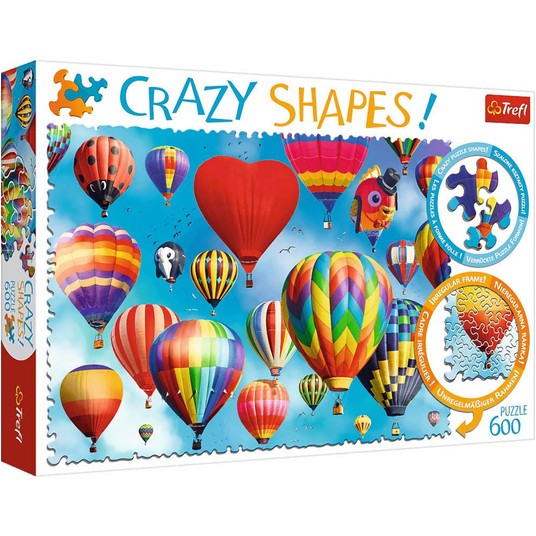 PUZZLE 600 CRAZY SHAPES KOLOROWE BALONY 11112 -zdjęcie numer 1