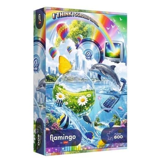 PUZZLE 600 FLAMINGO-INTERNETOWY CHAOS 12200 -zdjęcie numer 1