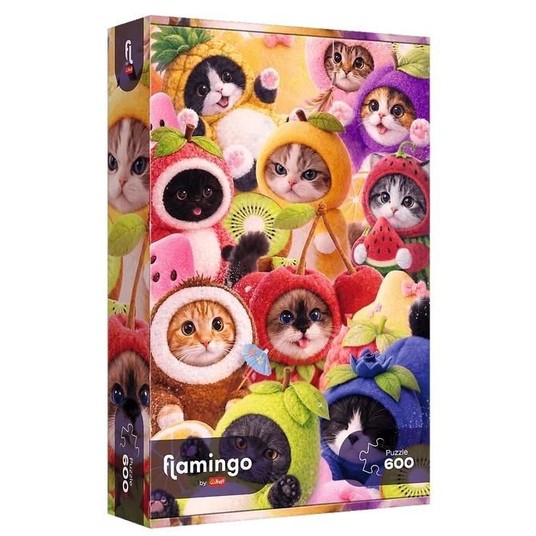 PUZZLE 600 OWOCOWE KOTKI 12203 -zdjęcie numer 1