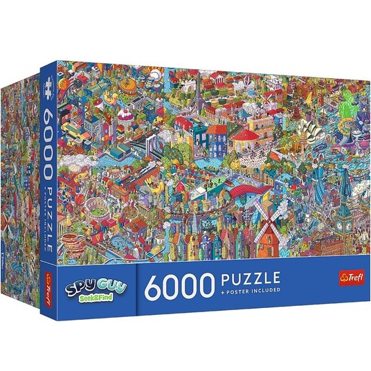 PUZZLE 6000 SPY GUY SEEK & FIND CITY BREAK 81049 -zdjęcie numer 1