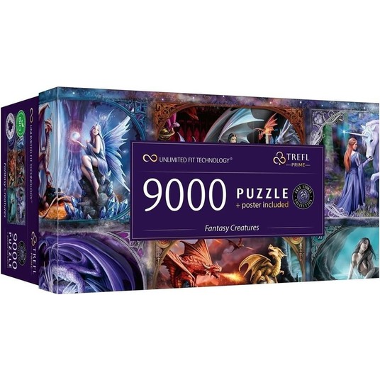 PUZZLE 9000UFT FANTASY CREATURES ANNE STOKES 81034 -zdjęcie numer 1
