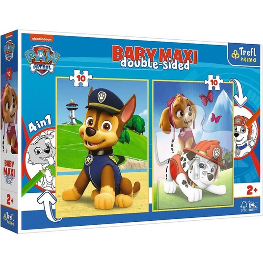 PUZZLE BABY MAXI 2X10 DRUŻYNA PSI PATROL 43003 -zdjęcie numer 1