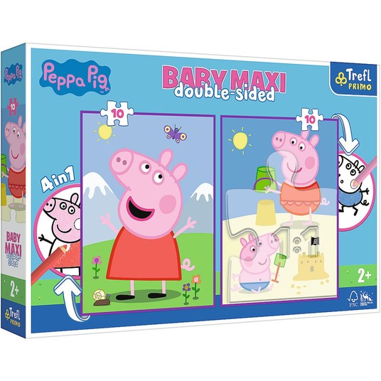 PUZZLE BABY MAXI 2X10 POGODNY DZIEŃ PEPPY 43001 -zdjęcie numer 1