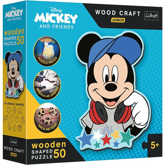 PUZZLE DREWN. DISNEY 50 EL. W ŚWIECIE MICKEY 20199 -zdjęcie numer 1
