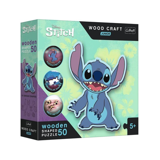 PUZZLE DREWNIANE 50 EL. LILO&STITCH 20205 -zdjęcie numer 1