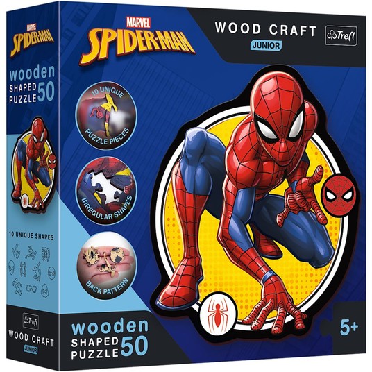 PUZZLE DREWNIANE 50 EL. MOC SPIDERMANA 20204 -zdjęcie numer 1