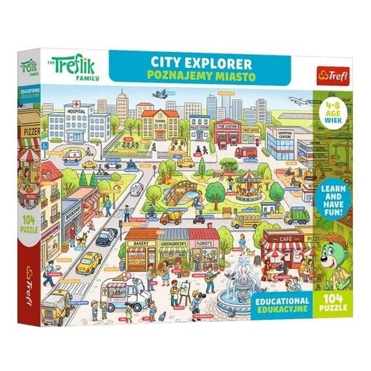 PUZZLE EDUKACYJNE 104 POZNAJEMY MIASTO 15605 -zdjęcie numer 1