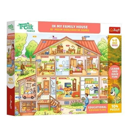 PUZZLE EDUKACYJNE 104 W MOIM RODZINNYM DOMU 15603 -zdjęcie numer 1