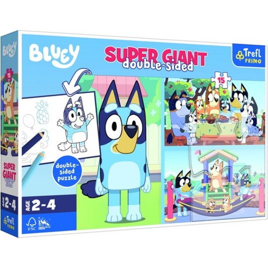 PUZZLE GIGANT 15EL. PRZYGODA BLUEY 42010 -zdjęcie numer 1
