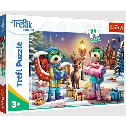PUZZLE MAXI 24 EL. TREFLIKI ZIMOWY CZAS 14360 -zdjęcie numer 1