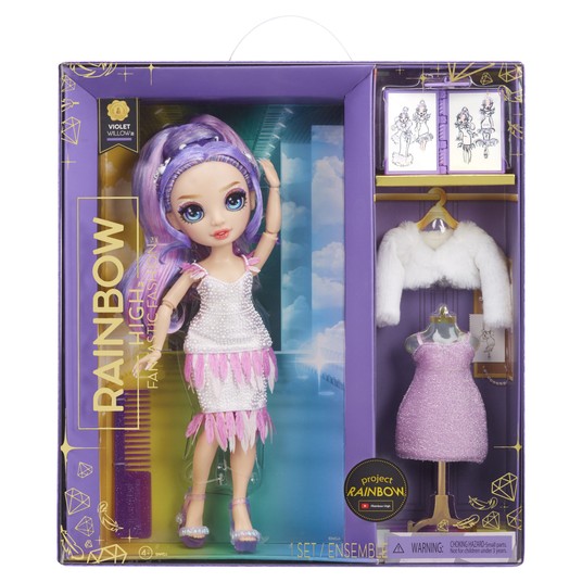 RAINBOW HIGH FANTASIC FASHION VIOLET WILLOW 7385 -zdjęcie numer 1