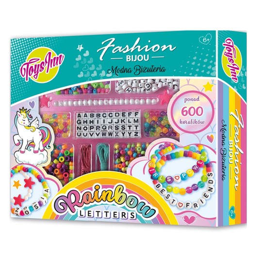 RAINBOW LETTERS -ZESTAW KORALIKÓW 7014 -zdjęcie numer 1