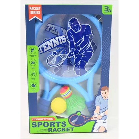 RAKIETKI 39CM PIŁKA LOTKA 2KOL 0364 -zdjęcie numer 1