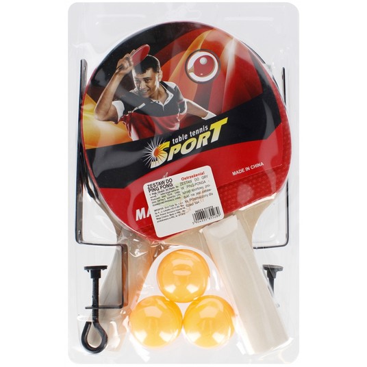 RAKIETKI DO PING-PONG+3PIL+SIAT 18X28X4 MC50 5289 -zdjęcie numer 1