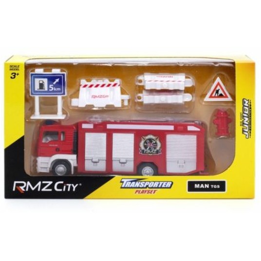RMZ CITY 1:64 WÓZ STRAŻ./ŚMIECIARKA PLAYSET 3619 -zdjęcie numer 1