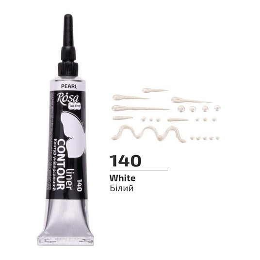 ROSA TALENT KONTURÓWKA PEARL WHITE 20ML A'4 -zdjęcie numer 1