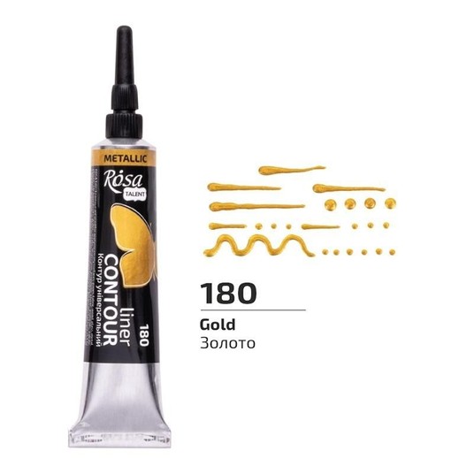 ROSA TALENT KONTURÓWKA ZŁOTY 20ML 8851 A'4 -zdjęcie numer 1