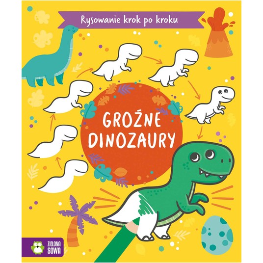 Rysowanie krok po kroku. Grołne dinozaury 9788382 -zdjęcie numer 1