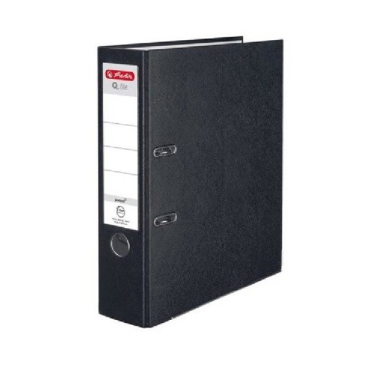 SEGREGATOR A4/8CM PP CZARNY Q.FILE 9114 -zdjęcie numer 1