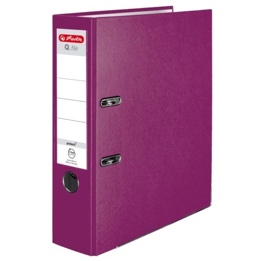 SEGREGATOR A4/8CM PP JAGODOWY Q.FILE 6475 -zdjęcie numer 1