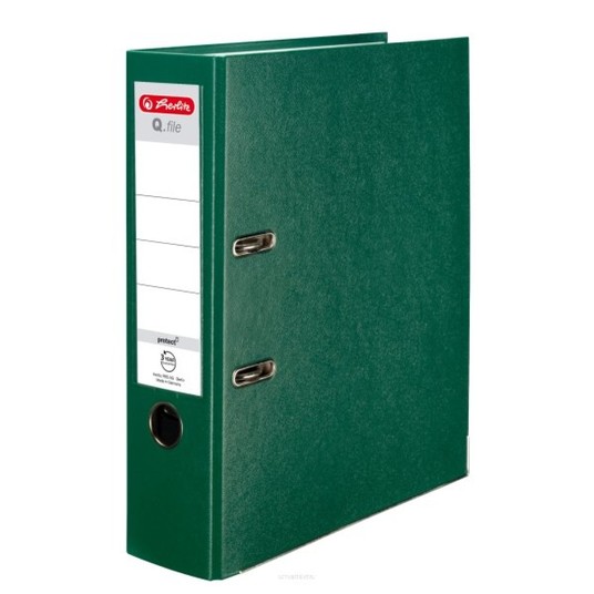 SEGREGATOR A4/8CM PP ZIELONY Q.FILE 9190 -zdjęcie numer 1