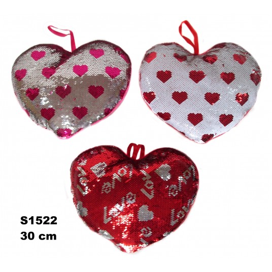 SERCE CEKINOWE 30CM 3 ASST. 155863 -zdjęcie numer 1