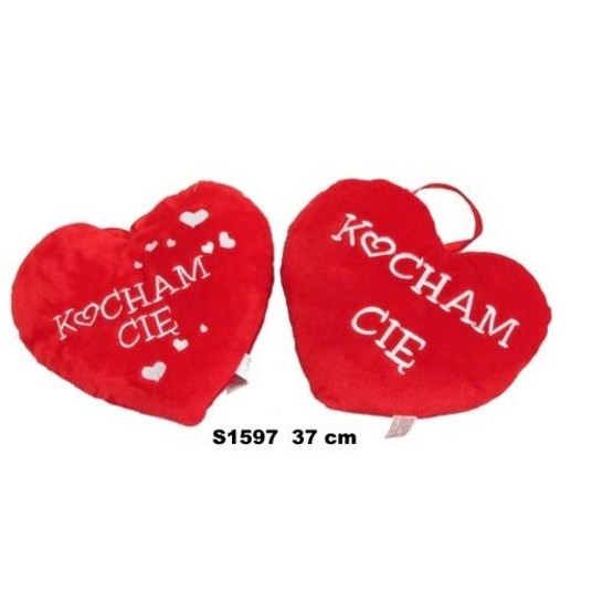 SERCE "KOCHAM CIĘ" 37CM 160744 -zdjęcie numer 1