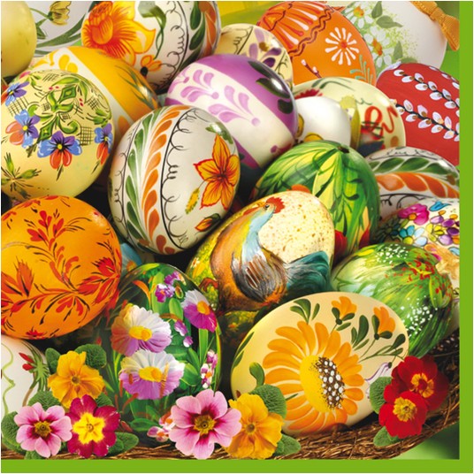 SERWETKI DAISY LUNCH WIELKANOC 002501 -zdjęcie numer 1