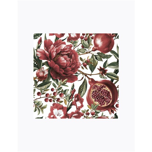 SERWETKI DAISY RED FLOWERS 043201 -zdjęcie numer 1