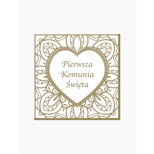 SERWETKI MAKI KOMUNIA ORNAMENT 002401 -zdjęcie numer 1