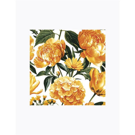 SERWETKI MAKI YELLOW FLOWERS ON WHITE 062401 -zdjęcie numer 1