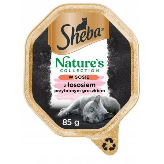 SHEBA MOKRA KARMA DLA KOTA ŁOSOŚ W SOSIE 85G -zdjęcie numer 1