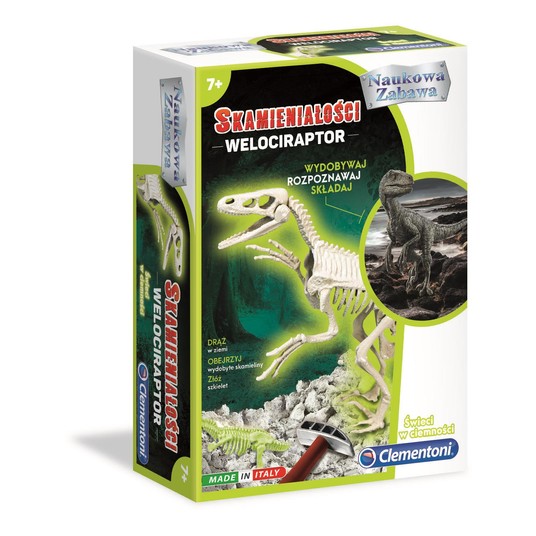SKAMIENIAŁOŚCI VELOCIRAPTOR FLUORESCENCYJNY 6392 -zdjęcie numer 1