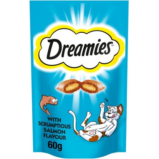 SMAKOŁYK KARMA DLA KOTA DREAMIES Z ŁOSOSIEM 60G -zdjęcie numer 1