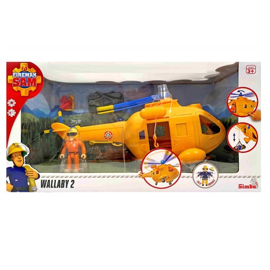 STRAŻAK SAM HELIKOPTER WALLABY II Z FIGURKĄ 1867 -zdjęcie numer 1