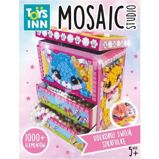 SZKATUŁKA MOZAIKA KOTEK 8059 -zdjęcie numer 1