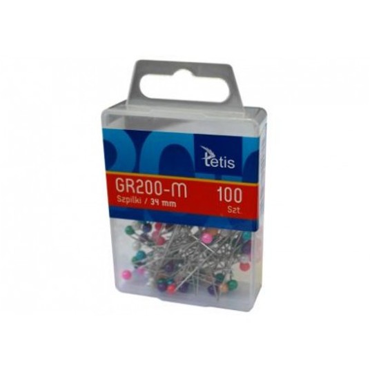 SZPILKI 34MM KOLOR MIX (100) 9055 -zdjęcie numer 1