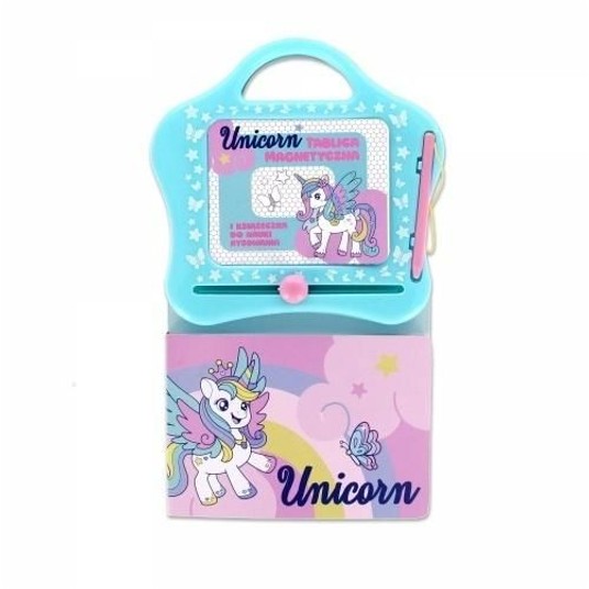 TABLICA MAGN+KSIĄŻ NAUKA RYS 27X15 UNICORN -zdjęcie numer 1