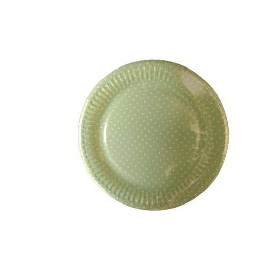 TALERZYKI PAPIEROWE DAISY 180MM 8SZT KROPKI 036810 -zdjęcie numer 1
