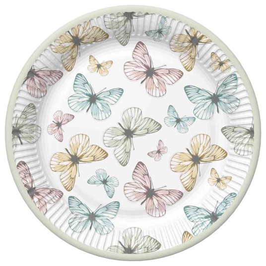 TALERZYKI PAPIEROWE DAISY 180MM 8SZT.OGÓLNE 035601 -zdjęcie numer 1