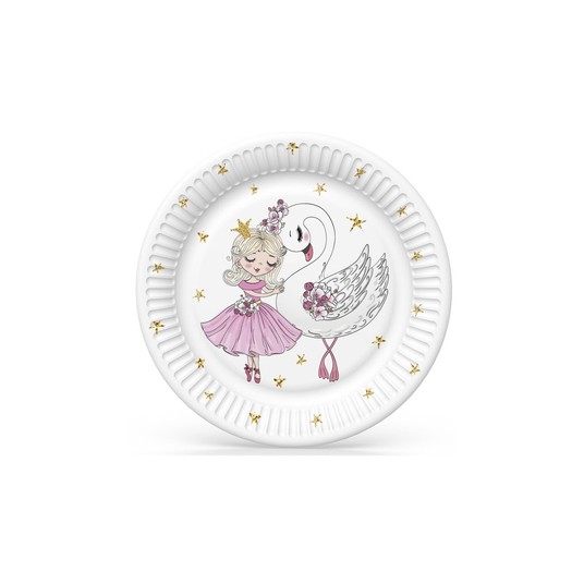TALERZYKI PAPIEROWE DAISY 180MM 8SZT.OGÓLNE 038001 -zdjęcie numer 1