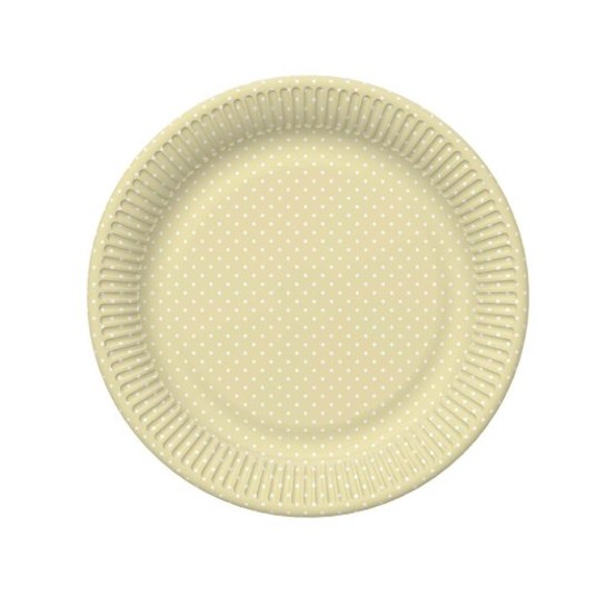 TALERZYKI PAPIEROWE DAISY 227MM 8SZT.OGÓLNE 036806 -zdjęcie numer 1