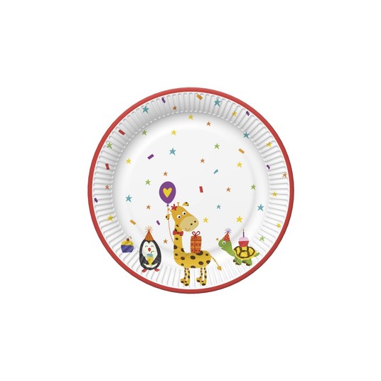 TALERZYKI PAPIEROWE DAISY 227MM 8SZT.OGÓLNE 036901 -zdjęcie numer 1