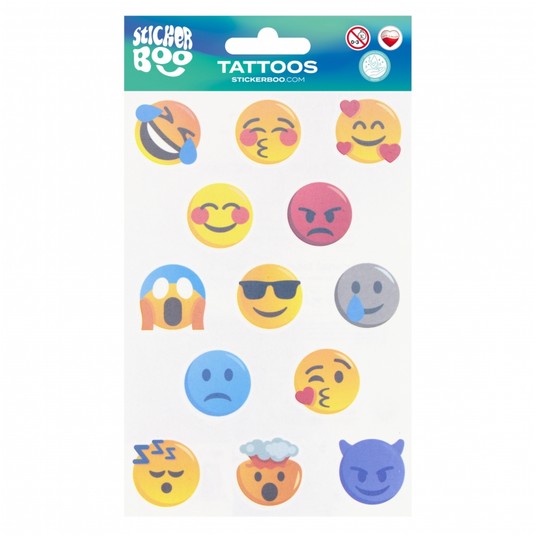 TATUAZ EMOTIKONY 100X175 S-BOO 1766 -zdjęcie numer 1