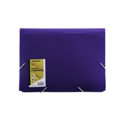 TECZKA A4 Z 13-MA PRZEGRÓDKAMI TT7585 FIOLETOWA -zdjęcie numer 1