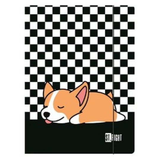 TECZKA Z GUMKĄ A4 300G ST.RIGHT SLEEPY CORGI 9958 -zdjęcie numer 1